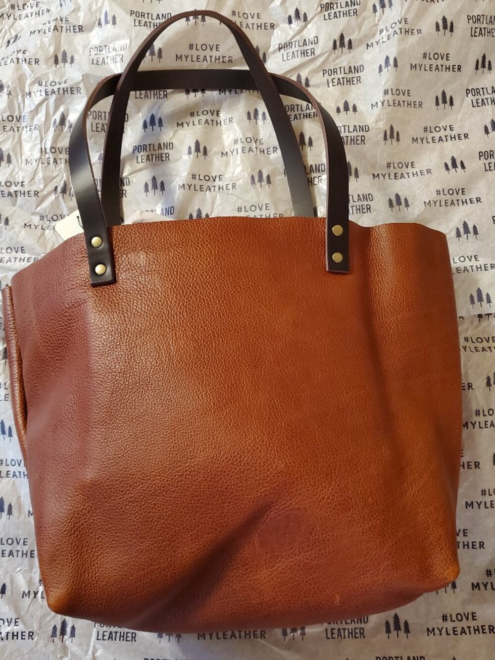 BNNU Portland Leather Goods Large Sienna Tote